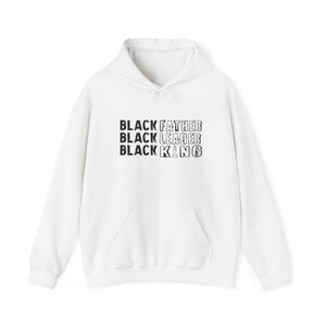 Black King Hoodie - Juneteenth Hoodie - Fathers Day Gift for Black Dad - Proud Black Father Sweatshirt - Unisex Heavy Blend Sweatshirt
