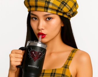 Lovely, Tumbler 40oz, Stainless tumbler, Travel mug, Black bottle, Gothic bottle, Insulated cup, Halloween cup, 40oz tumbler, Tumbler cup