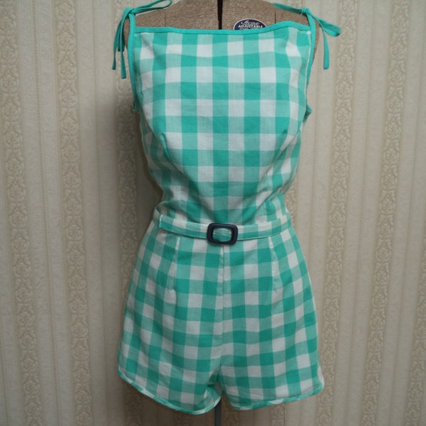 50s Handmade Retro Playsuit