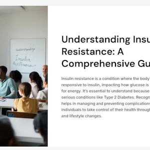 A guide to living with insulin resistance