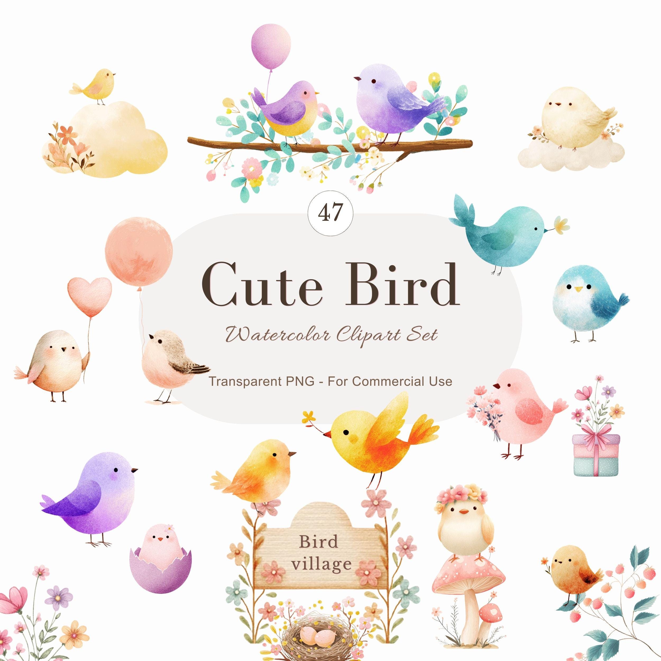 Arte lindo del pájaro - Etsy México, image size:2500x2500