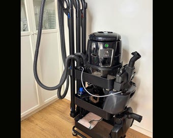 Hyla Zubehör Organizer passend für IKEA RÅSKOG 35×45×77 | Düsen- & Bürstenhalter + Halter für Nimbus, Ventus und Bodendüse | 2 Versionen