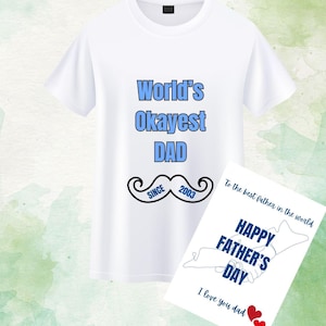 Conception de carte et de t-shirt modifiable pour la fête des pères, t-shirt pour papa le plus beau du monde png, Conception de carte et de t-shirt imprimable, motifs sympas pour papa