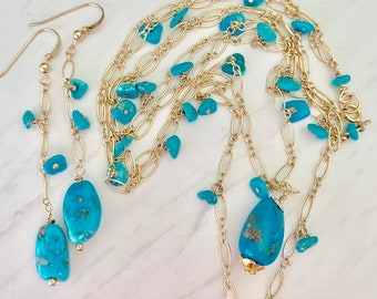 Sleeping Beauty Turquoise Necklace Set