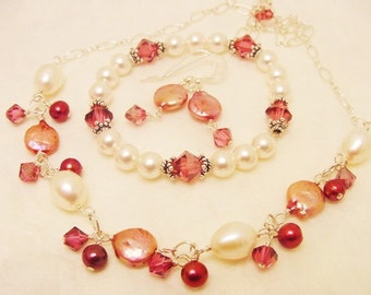 Dusty Rose Necklace Set