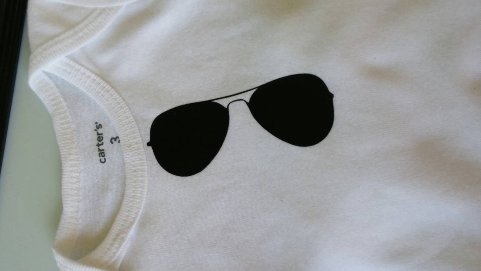 Aviator sunglasses baby onesie you pick vinyl color Etsy