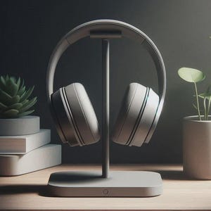 Minimalist Headphone Stand | Modern 3D Printed Headset Holder
