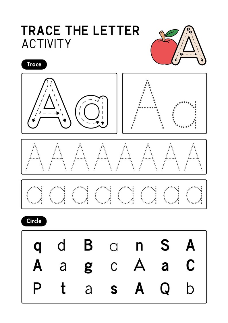 Alphabet Tracing Coloring Book – ABC Handwriting Practice (ages 3-6 ...
