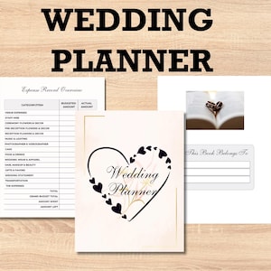 Printable Wedding Planner Template Wedding Planner Wedding Itinerary Wedding Planning Book Wedding Planning Checklist