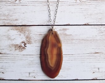 Brown Agate Necklace