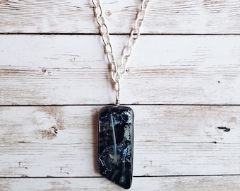 Dichroic Glass Necklace