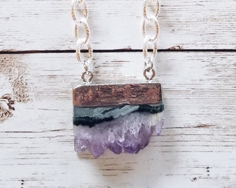 Amethyst Slice Necklace