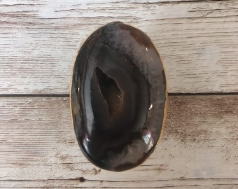 Black Agate Statement Ring
