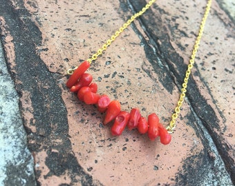 Coral Bar Necklace
