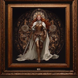 Steampunk Woman Portrait: Vintage Industrial Fantasy Art (Digital Download)