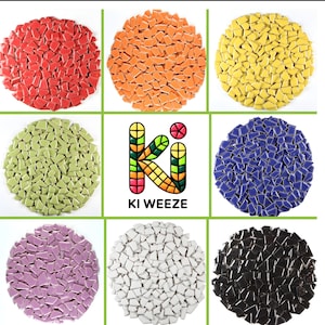 Irregular Shaped Ceramic Pieces Red Orange Yellow Color Mix Glazed Finish Mosaic Tile Craft Supply Kit Material Broken China Style Art Project DIY Enthusiast Home Improvement Kitchen Backsplash Bathroom Shower Garden Stepping Stone Creation