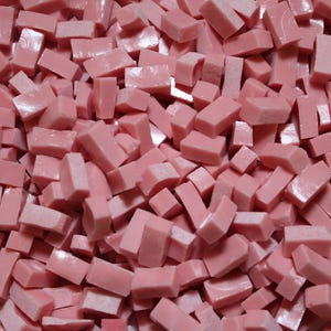KiWeeze 200g Smalti Glas Mosaikfliesen Blush Rosa Unregelmäßige Hand geschnitten doppelseitig, strukturiert und einzigartig für DIY Handwerk und Mosaikkunst