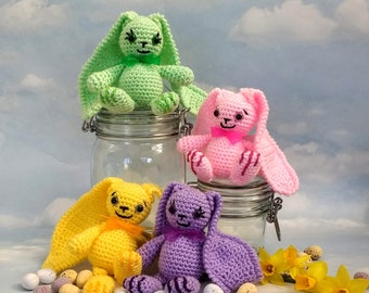 Babs Bunnington Crochet Pattern, PDF download, Easter Rabbit
