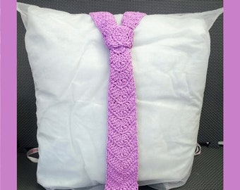 Crochet Pattern for Chevron Pattern Neck Tie, Accessories, PDF file instant download, UK terminology