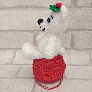 Berwyn the polar bear, a download crochet pattern for a teddy bear image 5