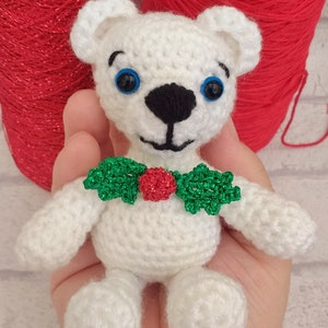 Berwyn the polar bear, a download crochet pattern for a teddy bear image 7