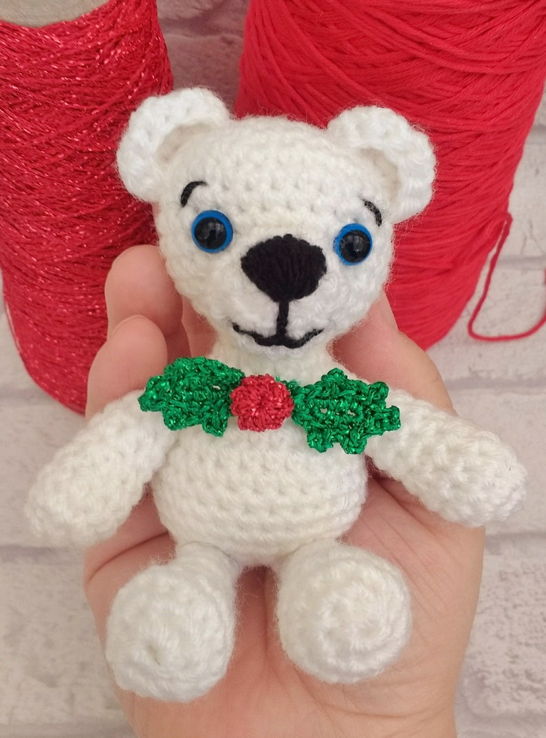 Berwyn the polar bear, a download crochet pattern for a teddy bear image 7