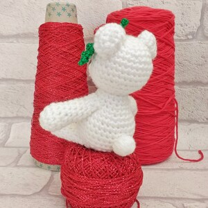 Berwyn the polar bear, a download crochet pattern for a teddy bear image 6