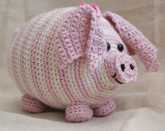 PDF Crochet Pattern for Persephone Pig US notation