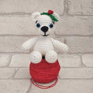 Berwyn the polar bear, a download crochet pattern for a teddy bear image 2