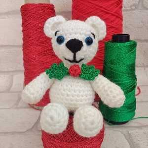 Berwyn the polar bear, a download crochet pattern for a teddy bear image 8