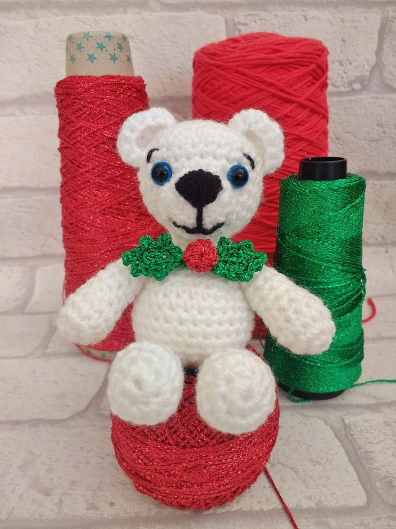 Berwyn the polar bear, a download crochet pattern for a teddy bear image 8