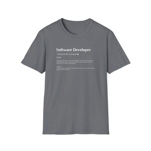 Software Developer Funny Dictionary Definiton T-Shirt, Prank Birthday Gift for Brother Sister Mom Dad Coworker Office Geek image 6