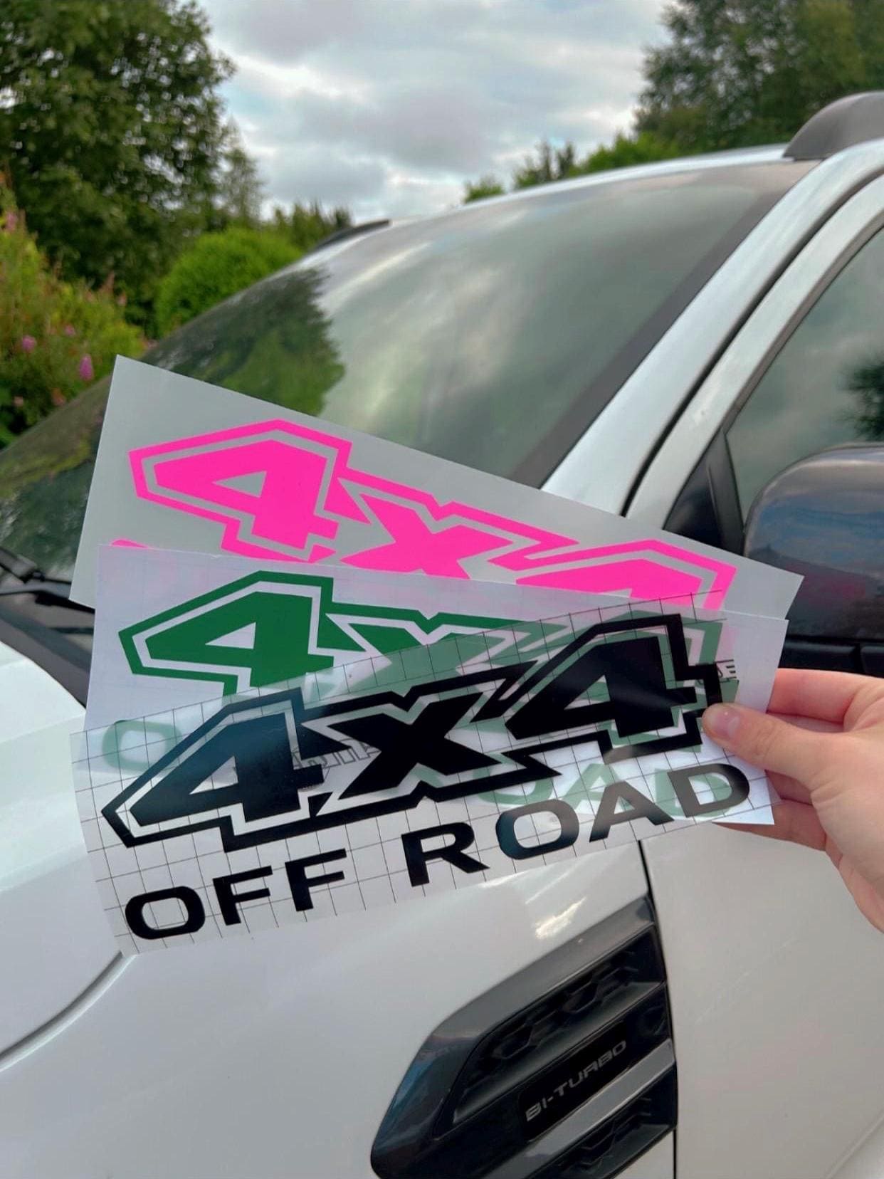 4x4 Decal For Truck SUV ATV Side By Side Vinyl Decal Sticker 2 Pcs - Foto 5