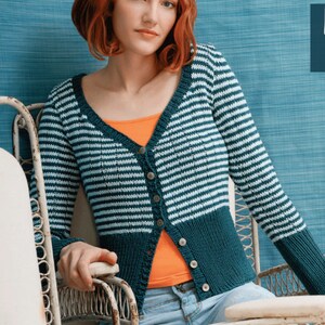 Skinny Knitted Cardigan Digital Pattern