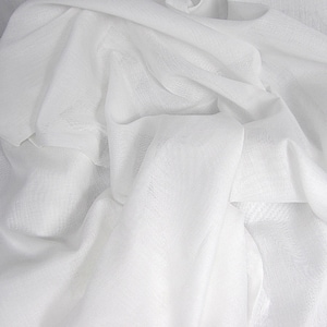 Organic Voile, 58&quot; wide, 100% Organic Cotton, White
