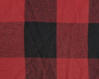 Wool -54"- Red Large Check