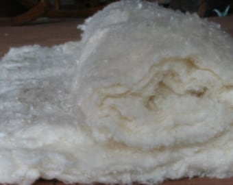 100% Organic Cotton Stuffing, Organic Cotton Batting, 27" Wide, Folded Roll, 5 lbs.