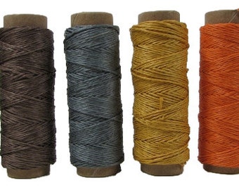 Hemp Thread, 6-Pack, Sunrise, 2 Ply, 19 yards/spool, Eco-Friendly Dye