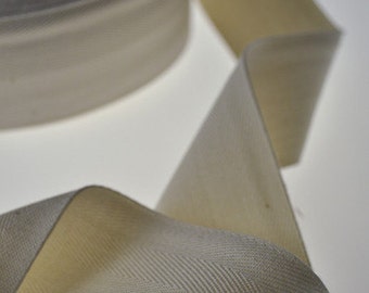 Twill Tape, 100% Organic Cotton, Natural (undyed), Sold by the Yard, 1.5" Wide