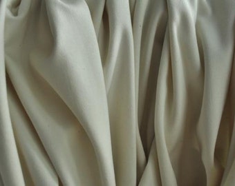 Interlock orgánico, 60" de ancho, 100 % algodón orgánico, natural (sin teñir)