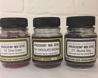 Fiber Reactive Dye Set - Earth Tones