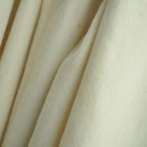 Organic Fleece, 60" wide, 100% Organic Cotton, Natural (undyed)