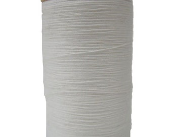 Organic Cotton Thread, 300 yards/spool, Multi-Purpose, GOTS Certified, Eco-Friendly Dye, White