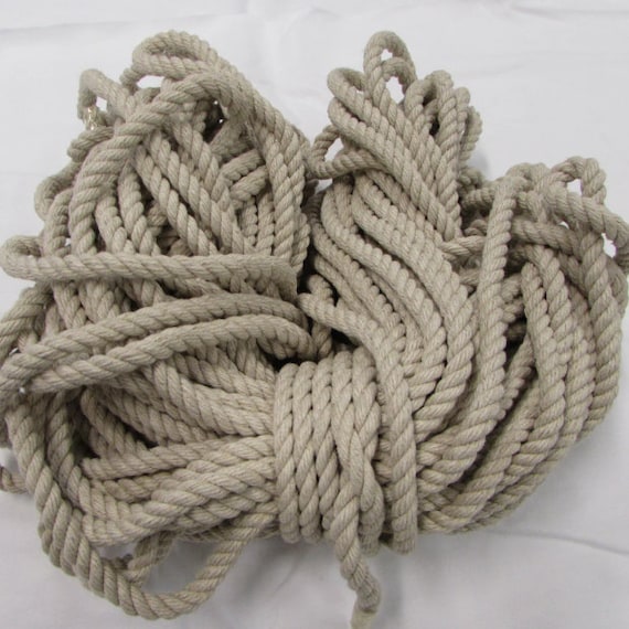 Hemp Rope, Natural, 100% Hemp 8mm