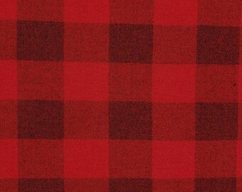 Wool -56"- Large Check - Red/Black