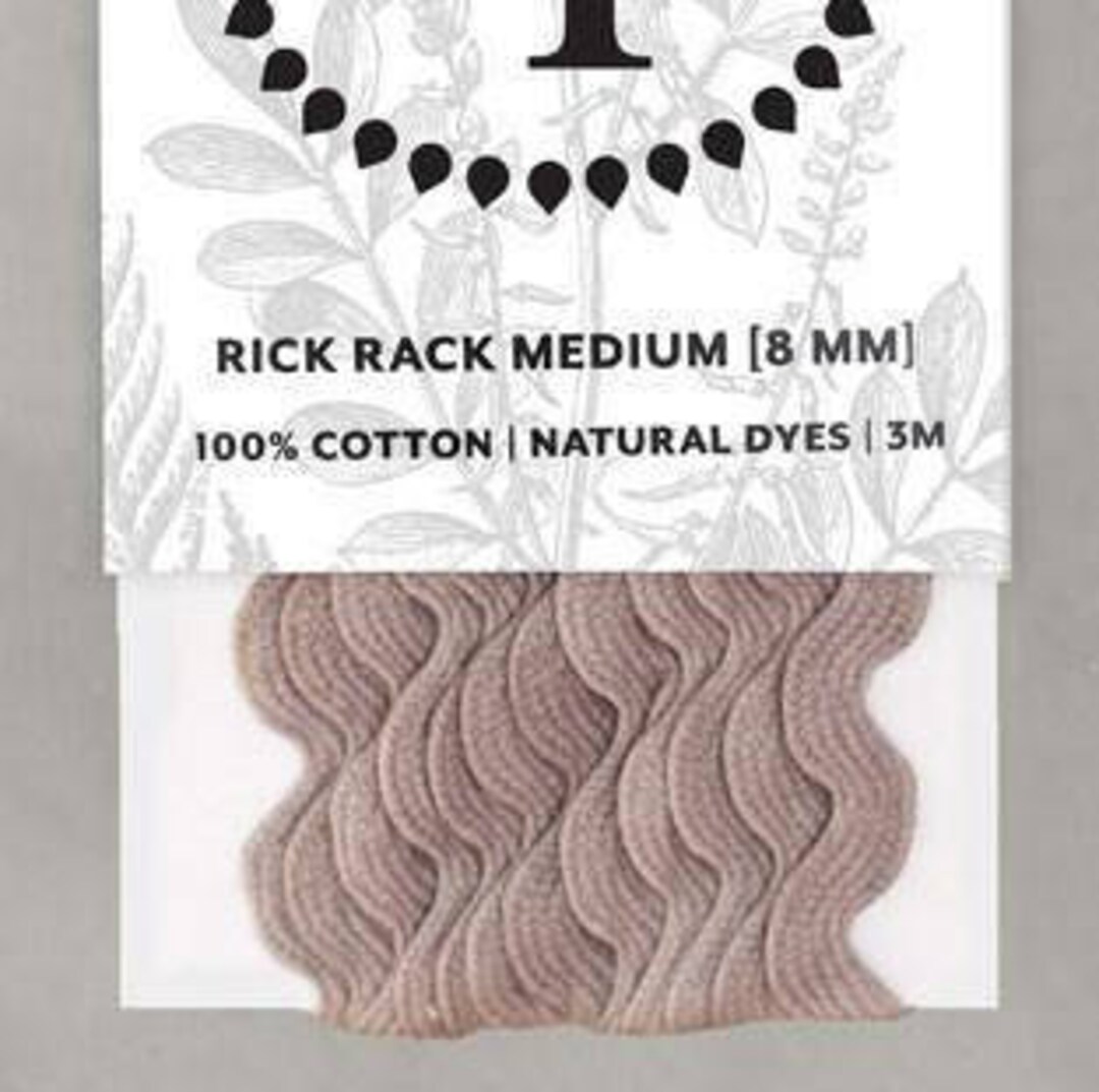 Naturally Dyed 8mm Rick Rack-lavender - Etsy