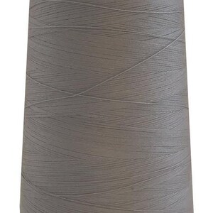 May include: A spool of grey thread.