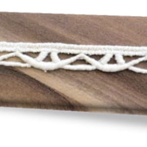 100% Organic Cotton Lace, Natural, Undyed, Sold by the Yard, 12mm