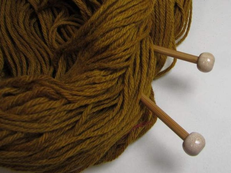 Golden Yellow Naturally Dyed Wool Yarn