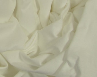 Organic Jersey, 60" wide, 100% Organic Cotton, Color: White